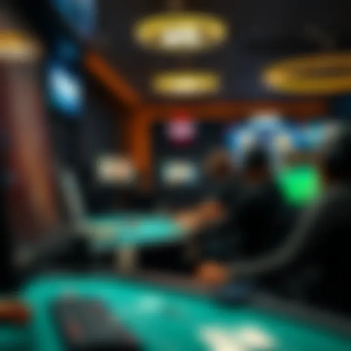 Diverse Online Gaming Platforms Virtual gaming environment showcasing various online games