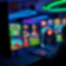 A vibrant online gaming interface showcasing diverse games