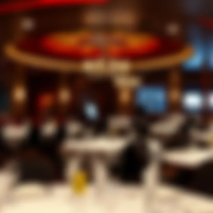 Elegant dining area in Parx Casino