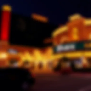 Exterior view of Parx Casino at night