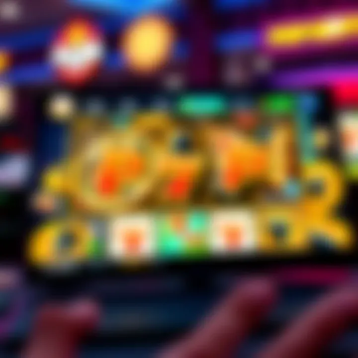 User Interface of Pop Slots Overview of Pop Slots user interface showcasing vibrant graphics