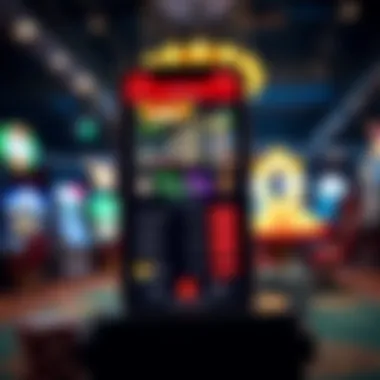 Mobile Gambling App Interface Overview of mobile gambling app interface