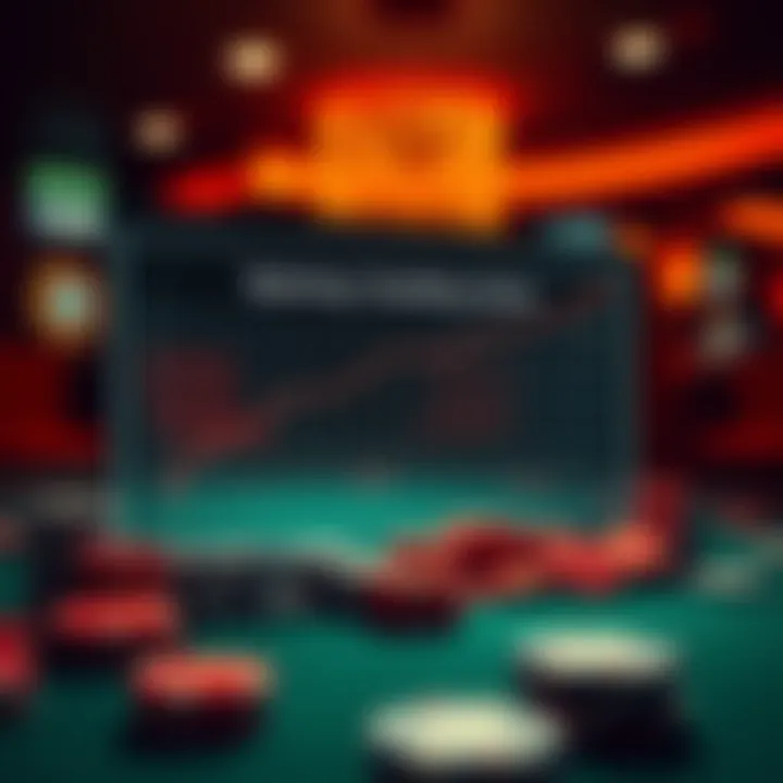 A graph illustrating the economic impact of the gambling industry.