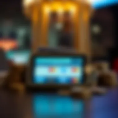 A digital wallet displaying multiple payment options available for online casinos