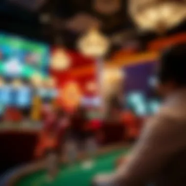 An engaging screen showing a live dealer game in a virtual casino setup