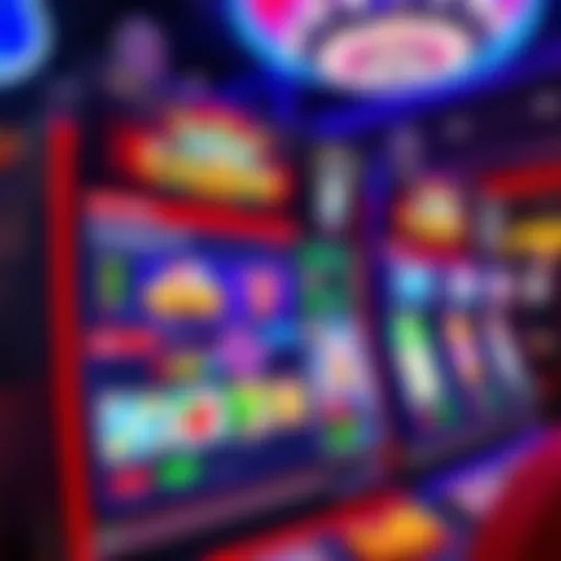 Exciting Casino Game Interface Vibrant gaming interface showcasing various casino games and no deposit bonus notifications