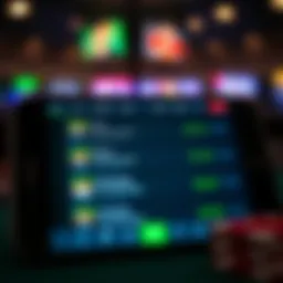 Screenshot of a sports betting app interface showcasing live betting options