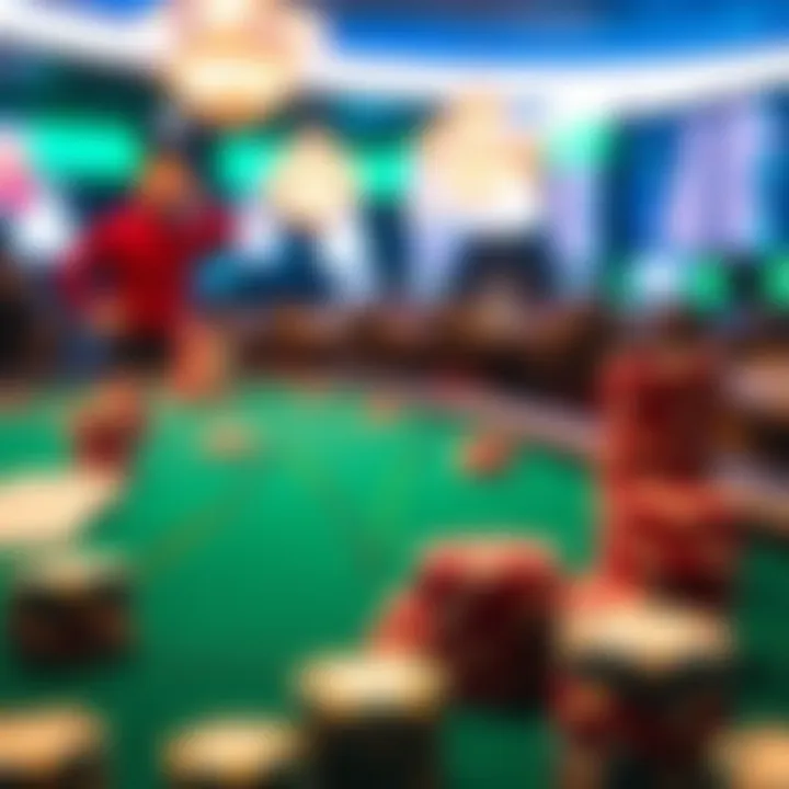 Graph illustrating trends in online gambling popularity