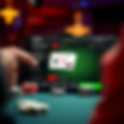 User interface of a GTO poker app showcasing strategic features