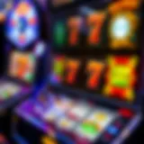 Intricate design of a multi slot machine showcasing various symbols and features