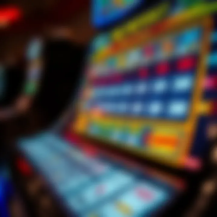 Understanding the Payout Dynamics A close-up view of the payout table detailing various winning combinations