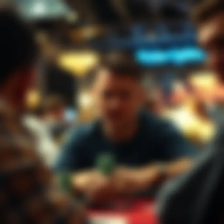 The Heat of Competition in Poker Intense poker game atmosphere