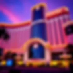 Stunning architectural facade of the Encore Hotel Casino