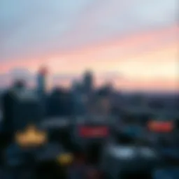 Aerial view of San Antonio skyline