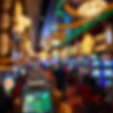 Interior view of the Golden Nugget casino floor bustling with activity