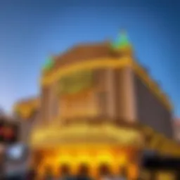 The exterior of the Golden Nugget showcasing its iconic façade