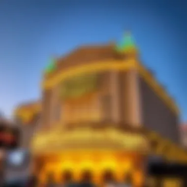 The exterior of the Golden Nugget showcasing its iconic façade