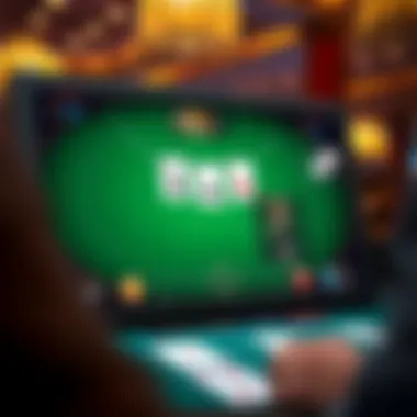 A digital interface showing a free blackjack game in action