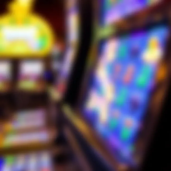 Close-up of a pot of gold gaming machine's interface