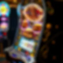 Intricate design of a pot of gold gaming machine