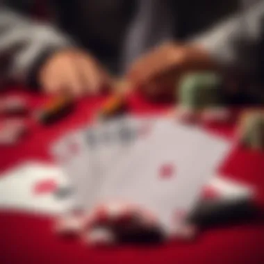 A beautifully arranged deck of cards showcasing the Mississippi game style