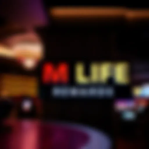 Overview of M Life Rewards Program Signage