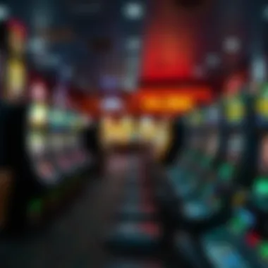 Popular Gaming Venue in Texas A panoramic view of a popular gaming venue in Texas filled with slot machines