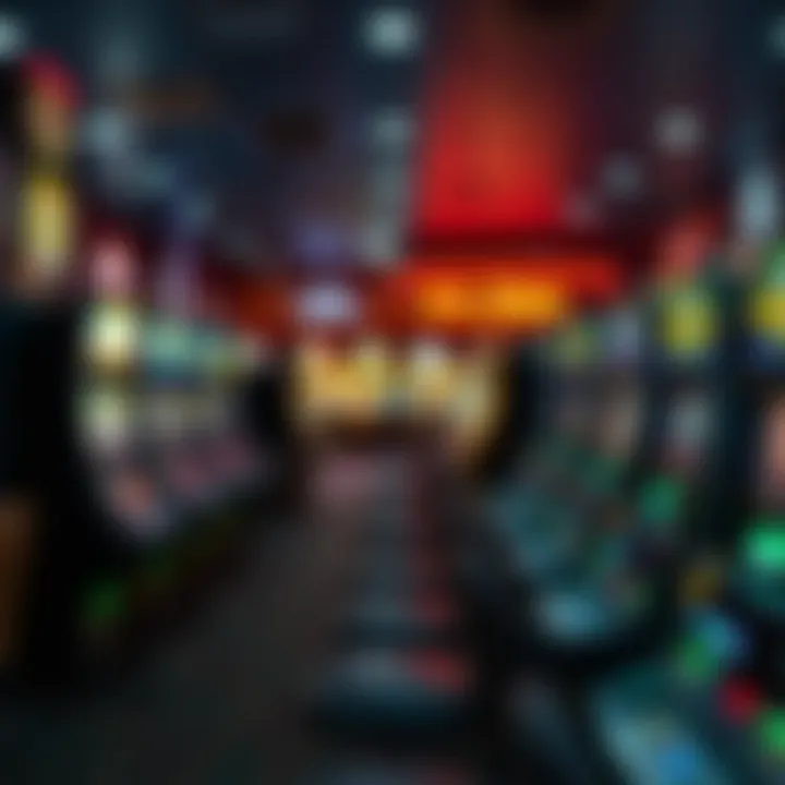 Popular Gaming Venue in Texas A panoramic view of a popular gaming venue in Texas filled with slot machines