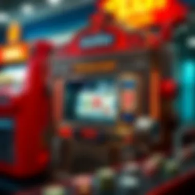 Vintage Slot Machine Design A vintage slot machine showcasing its intricate design