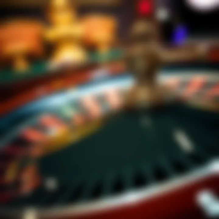 The Thrill of the Roulette Wheel A roulette wheel in motion, showcasing the excitement of the game