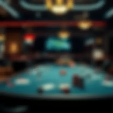 The Strategy of Poker A serene poker table set up for a high-stakes game