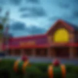 Exterior view of Tioga Downs showcasing its architectural design