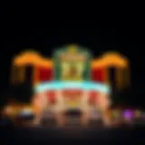 Illuminated Exterior of Vegas 777 Casino A stunning view of the Vegas 777 Casino exterior illuminated at night