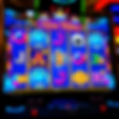 A close-up of the gameplay interface showing the reels in action and the exciting features.