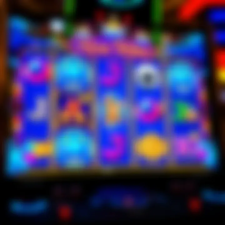 A close-up of the gameplay interface showing the reels in action and the exciting features.