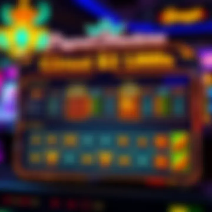 A display of potential winning combinations and payout structures illustrated in an engaging way.