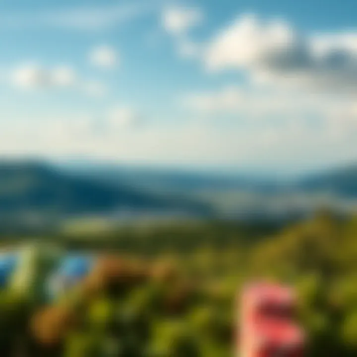 Economic Contributions of Georgia's Lottery System A scenic view of Georgia with icons representing economic benefits from lottery revenue