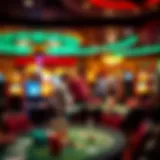 Exploring the Gaming Atmosphere Vibrant gaming floor at Golden Cherry Casino