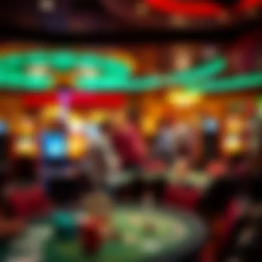 Exploring the Gaming Atmosphere Vibrant gaming floor at Golden Cherry Casino