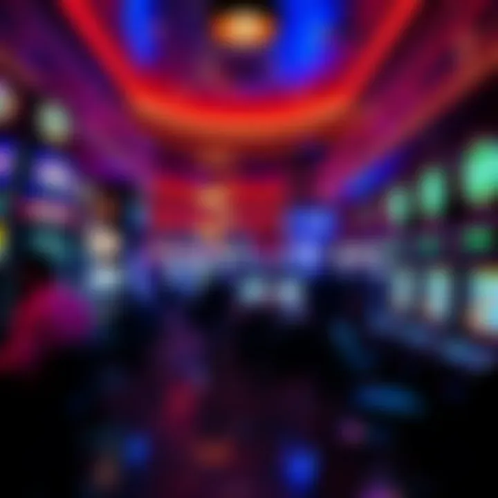 Vibrant Gaming Atmosphere Inside Harrah's Philadelphia Casino Interior of the casino filled with vibrant gaming machines and energetic atmosphere