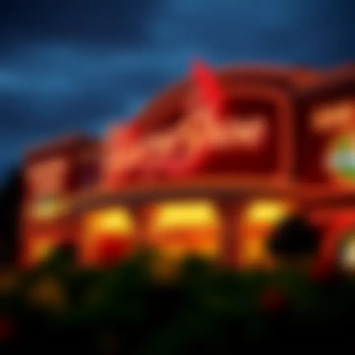 Horseshoe Casino exterior showcasing its vibrant allure