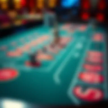 A detailed layout of the roulette betting table displaying various betting options.