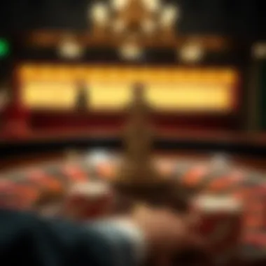 An illustration of different betting strategies used in roulette.