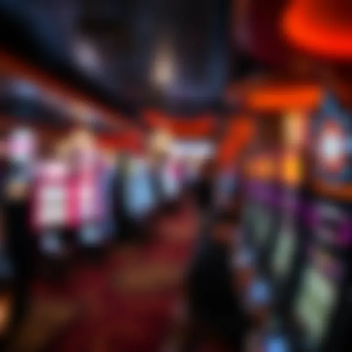 Casino Traffic Patterns and Gameplay Busy casino floor during peak hours