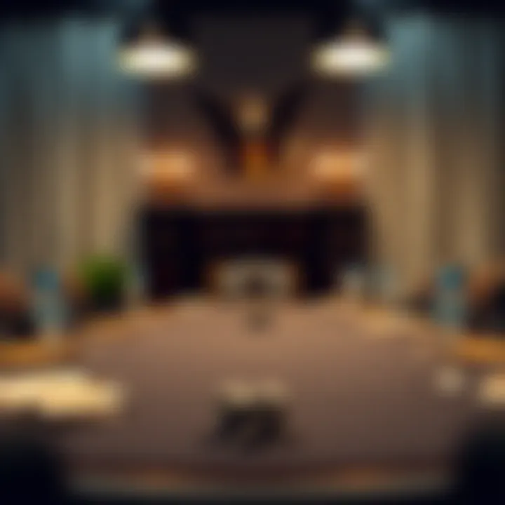 Elegant poker table setup for home gaming