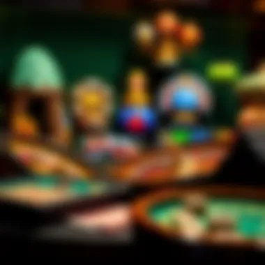 Variety of casino games displayed for selection