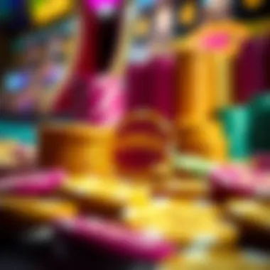 Bonus Coins in Jackpot Party Casino Colorful coins representing bonuses