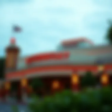 Exterior view of the Joliet Riverboat Casino showcasing its unique architecture