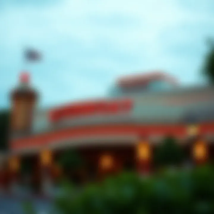 Exterior view of the Joliet Riverboat Casino showcasing its unique architecture