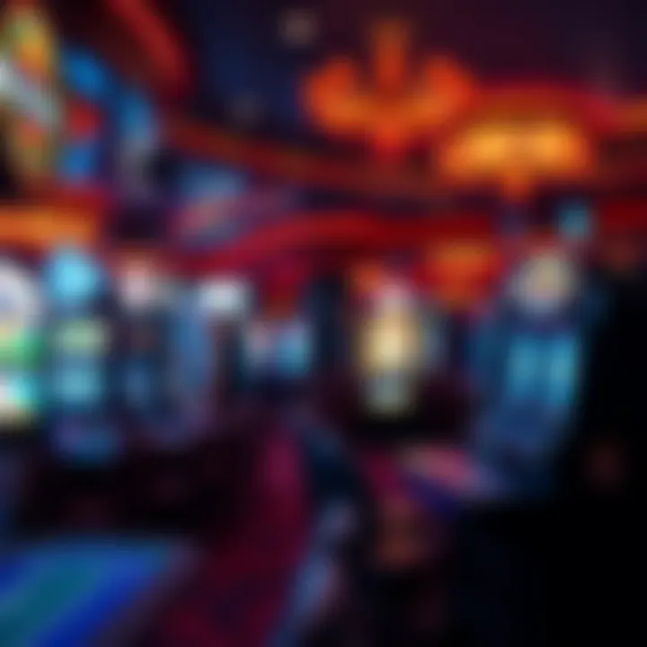 Interior gaming floor filled with various slot machines and tables